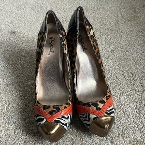 High heels shoes brand name Qupid